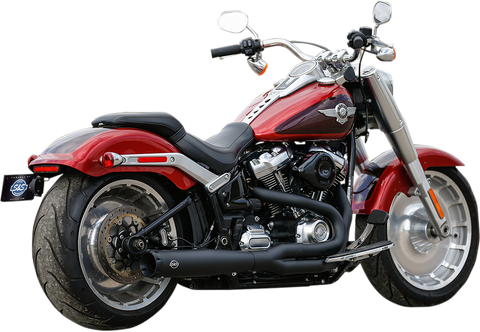 S&S CYCLE 2:1 Exhaust for M8 Softail - Black 550-0857