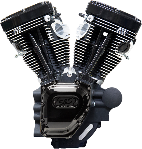 S&S CYCLE T143 Long Block Engine - Black - Touring 310-0837A