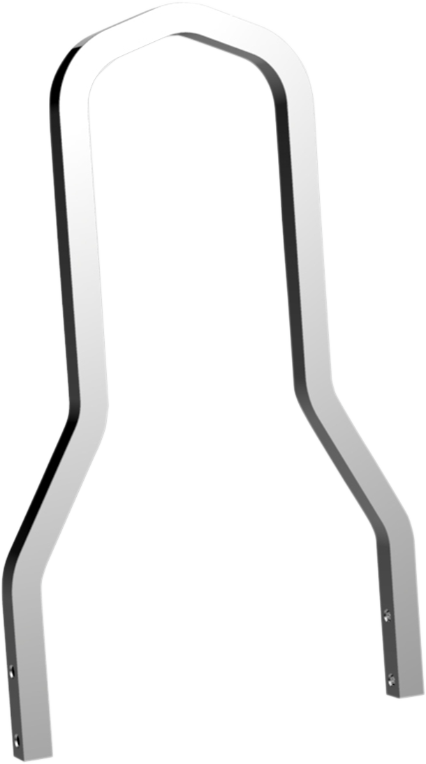 DRAG SPECIALTIES Square Sissy Bar - Chrome - 10.02" H x 8.25" W 50262611