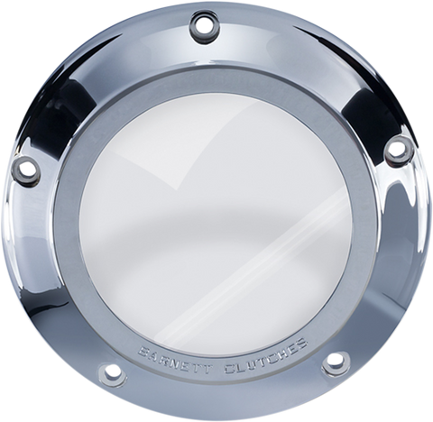 BARNETT Derby Cover - Chrome/Clear - '07-'18 Big Twin 343-30-43013