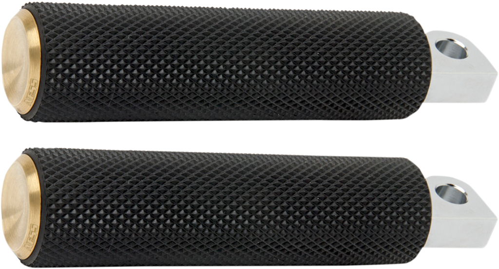 ARLEN NESS Footpegs - Knurled - Brass 07-932