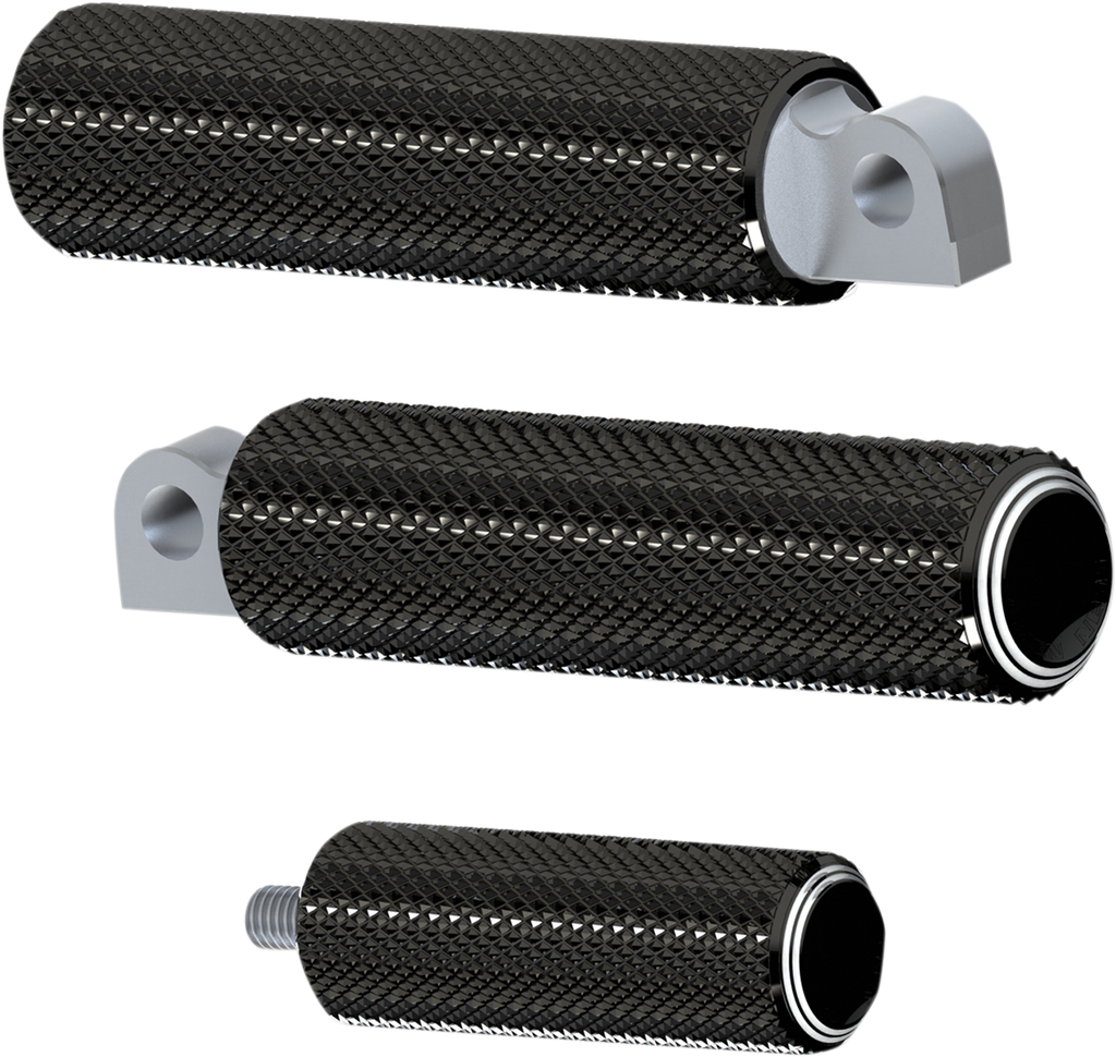 ARLEN NESS Footpegs - Dual Ring - Black 07-934