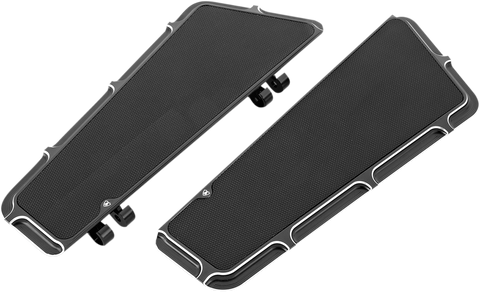 ARLEN NESS Driver Floorboards - Black - Beveled 15-410