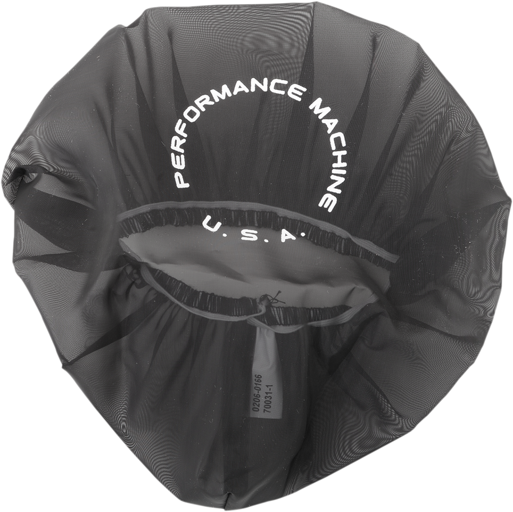 PERFORMANCE MACHINE (PM) Pull Over Rain Sock - Black - Jet Air Cleaners 0206-0166