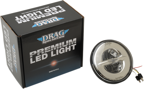 DRAG SPECIALTIES 7" Reflector-Style Headlight - Chrome 0552864