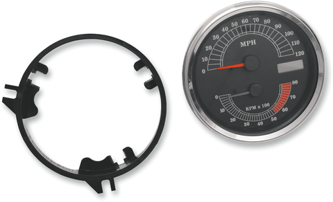 DRAG SPECIALTIES Electronic Speedometer/Tachometer - Stock Look - 120 mph/8000 rpm T21-6986