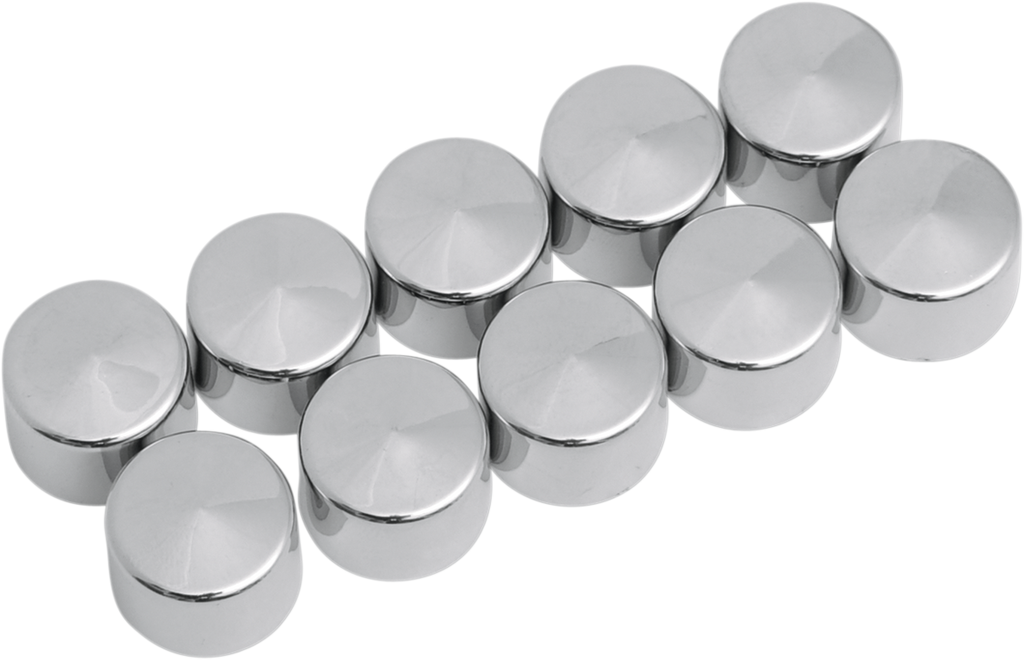 DRAG SPECIALTIES Bolt Covers - Allen/Socket - 5/16" - Chrome - 10 Pack 352048