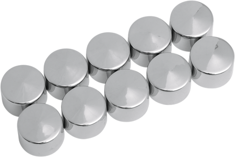 DRAG SPECIALTIES Bolt Covers - Allen/Socket - 3/8" - Chrome - 10 Pack 352055