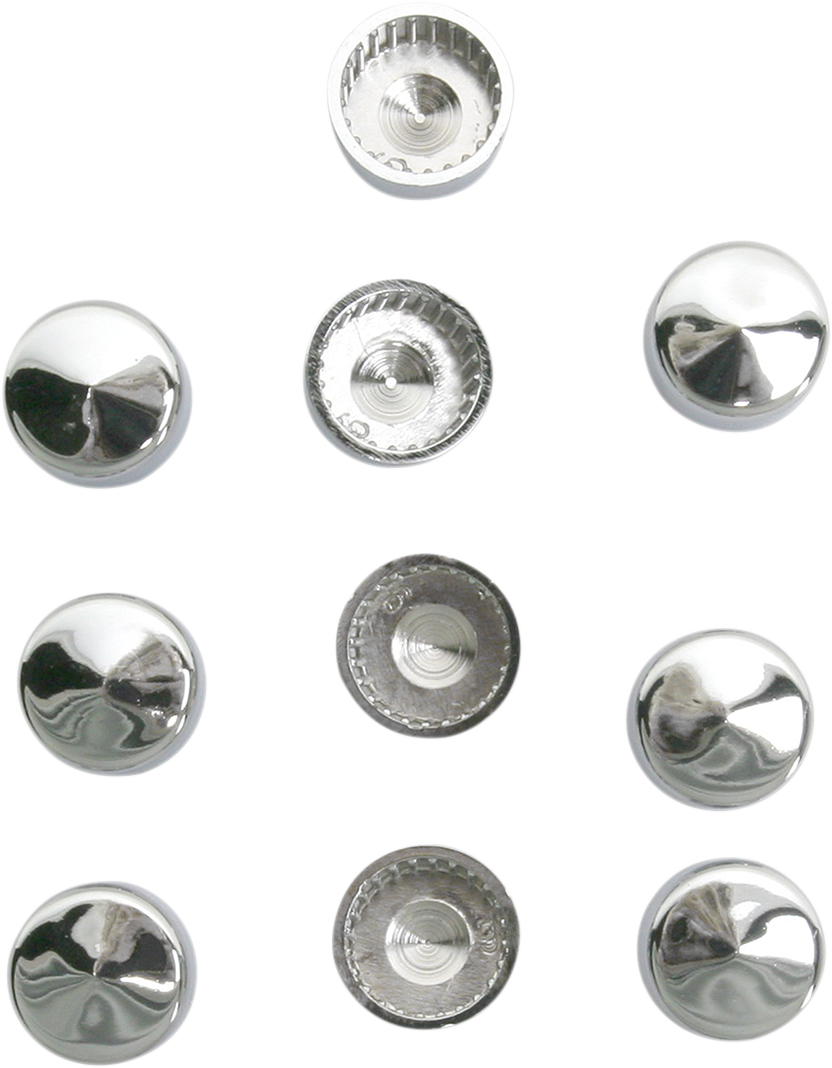 DRAG SPECIALTIES Bolt Covers - Hex - 1/2" - Chrome - 10 Pack 352049