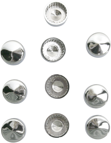 DRAG SPECIALTIES Bolt Covers - Hex - 1/2" - Chrome - 10 Pack 352049