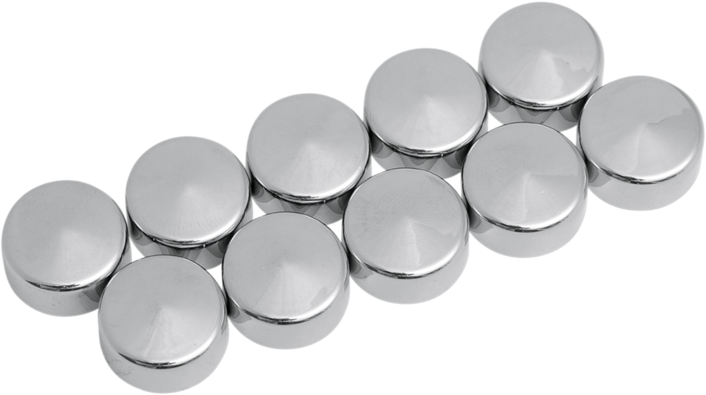 DRAG SPECIALTIES Bolt Covers - Hex - Deep - 9/16" - Chrome - 10 Pack 352057