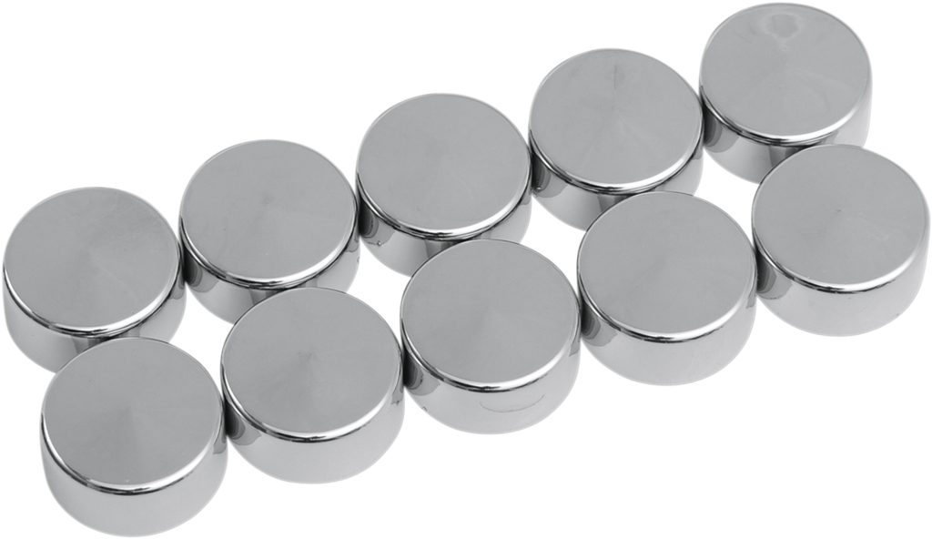 DRAG SPECIALTIES Bolt Covers - Hex - 3/4" - Chrome - 10 Pack 352052