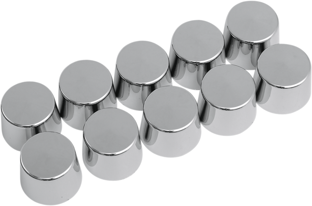 DRAG SPECIALTIES Bolt Covers - Hex - Deep - Shouldered - 5/16" - Chrome - 10 Pack 352051