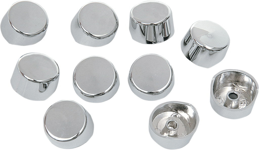 DRAG SPECIALTIES Bolt Covers - Hex - Side Cut - 5/16" - Chrome - 10 Pack 352047