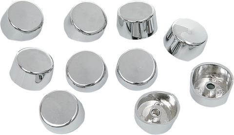 DRAG SPECIALTIES Bolt Covers - Hex - Side Cut - 5/16" - Chrome - 10 Pack 352047