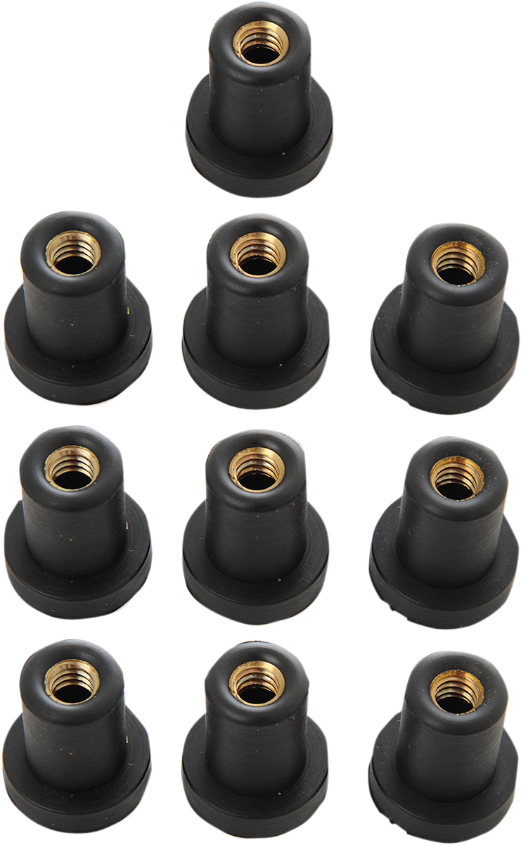 DRAG SPECIALTIES Nuts - Well - 1/4-20 - 10-Pack 62309