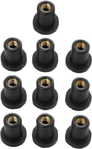 DRAG SPECIALTIES Nuts - Well - 1/4-20 - 10-Pack 62309