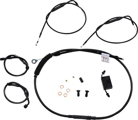 BURLY BRAND Handlebar Cable and Brake Line Kit - Extended - Sportsters - Clubman Handlebars - ABS B30-1270
