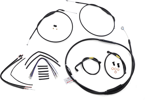 BURLY BRAND Handlebar Cable and Brake Line Kit - 14" Wide Glide Gorilla Handlebars B30-1215