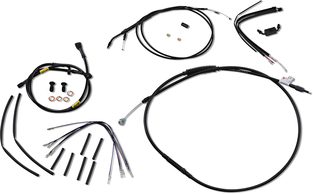 BURLY BRAND Handlebar Cable and Brake Line Kit - 16" Wide Glide Gorilla Handlebars B30-1216
