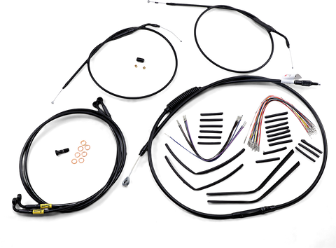 BURLY BRAND Control Kit - 14" Ape Hanger Handlebars B30-1193