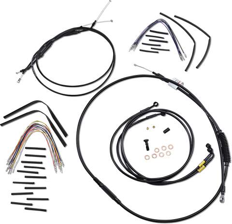 BURLY BRAND Control Kit - 16" Ape Hanger Handlebars B30-1194
