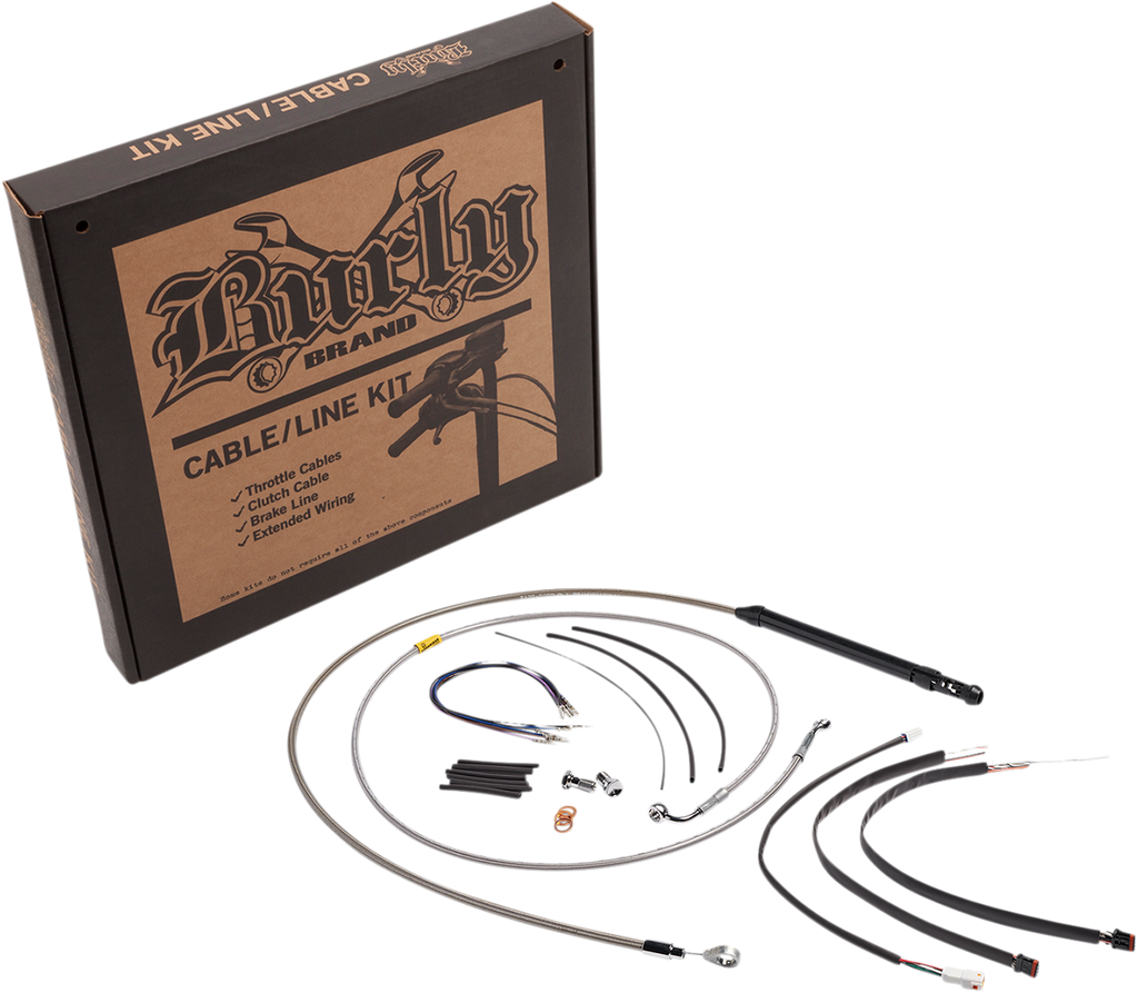 BURLY BRAND Control Kit - 18" Gorilla Handlebars - Stainless B30-1251