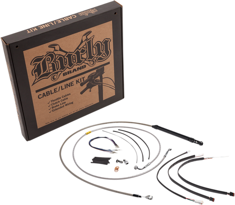 BURLY BRAND Control Kit - 18" Gorilla Handlebars - Stainless B30-1251
