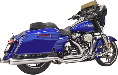 BASSANI XHAUST True Dual Exhaust - Stainless Steel - M8 1F66SS