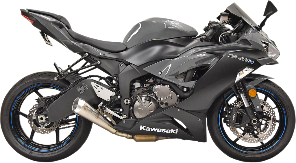 BASSANI XHAUST ZX-6R Slip-On - Stainless Steel 5Z627