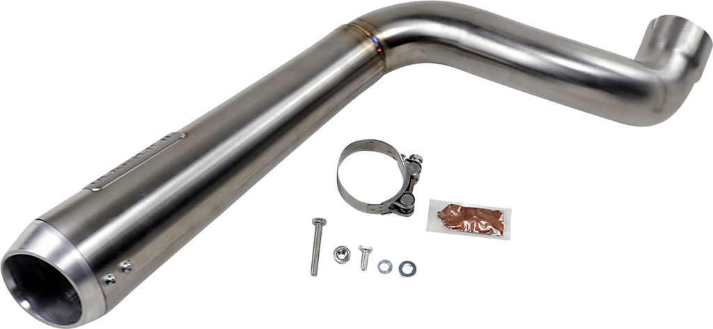 BASSANI XHAUST 4" Short Megaphone Muffler without Catalytic Converter - High Mount 8F227SS
