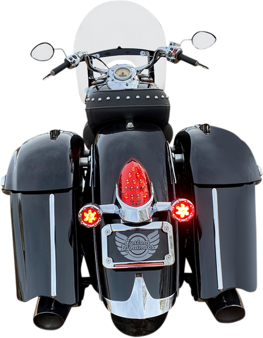 CUSTOM DYNAMICS ProBEAM? Bullet Ringz* LED Turn Signals - Chrome/Smoke PB-BR-RR-IND-CS