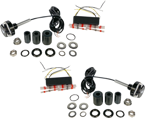 CUSTOM DYNAMICS Handlebar End Dual LED Lights - Universal CD-BAR-END-AW-B
