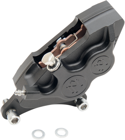 PERFORMANCE MACHINE (PM) 4-Piston Caliper - Front Left - Black Ops* - 11.5" 0053-2915-SMB