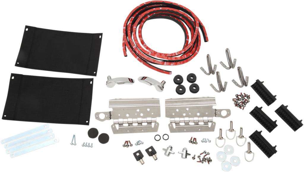 DRAG SPECIALTIES Saddlebag Lid Complete Hardware Kit - FL '14-'23 S77-0150K