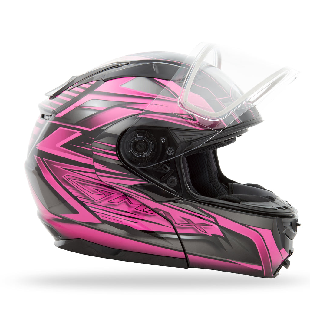 Gm 64s Modular Helmet Carbide Black/Pink Xs