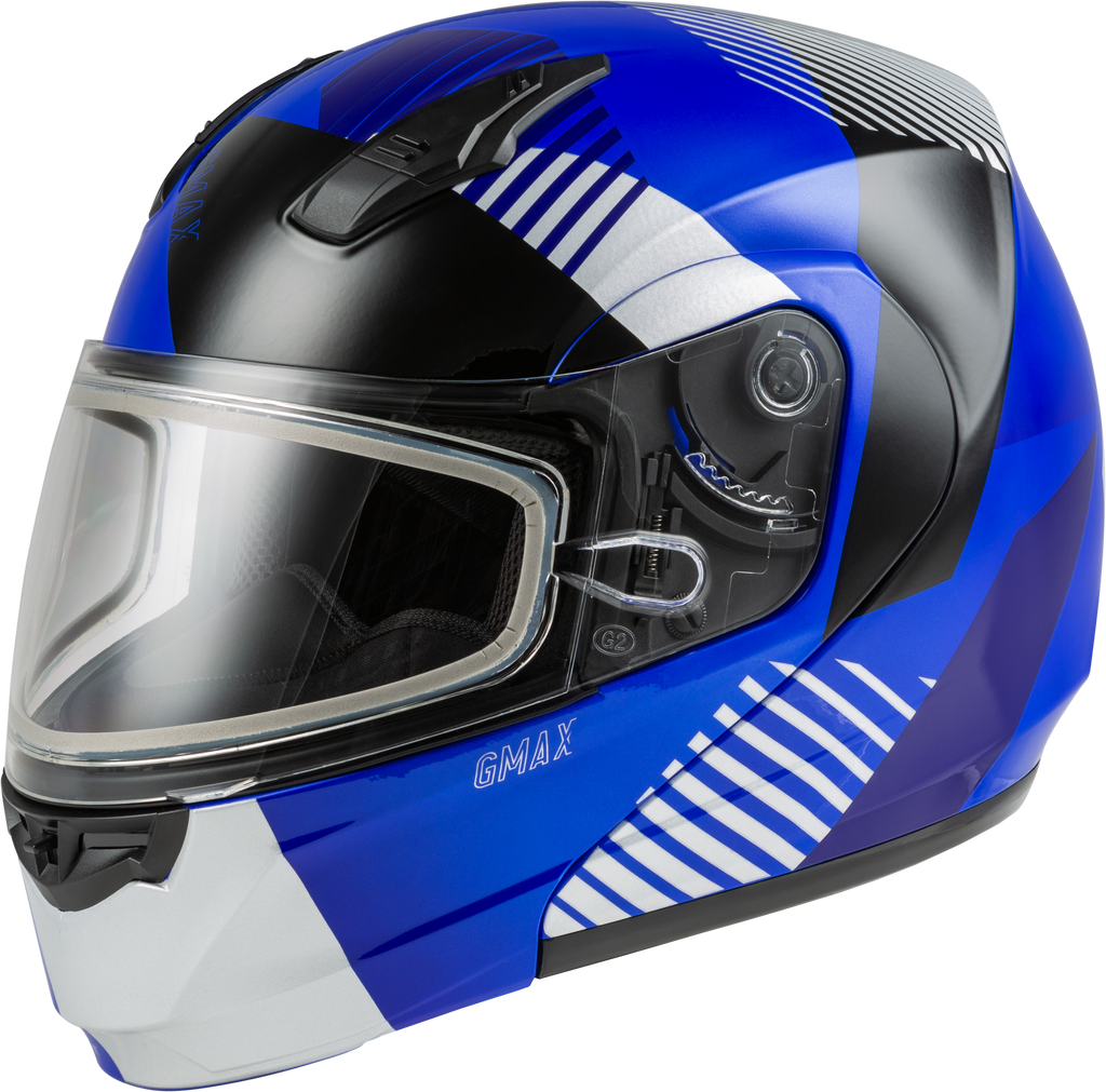 Md 04s Modular Reserve Snow Helmet Blue/Silver/Black 2x