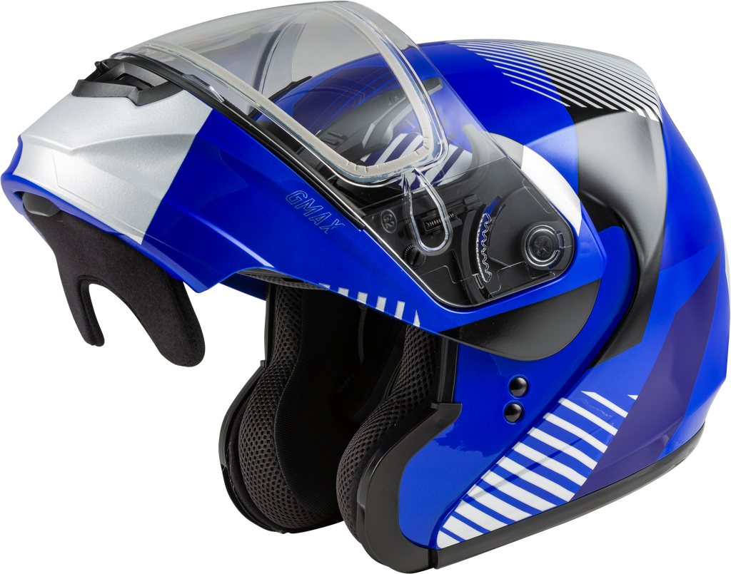 Md 04s Modular Reserve Snow Helmet Blue/Silver/Black 2x