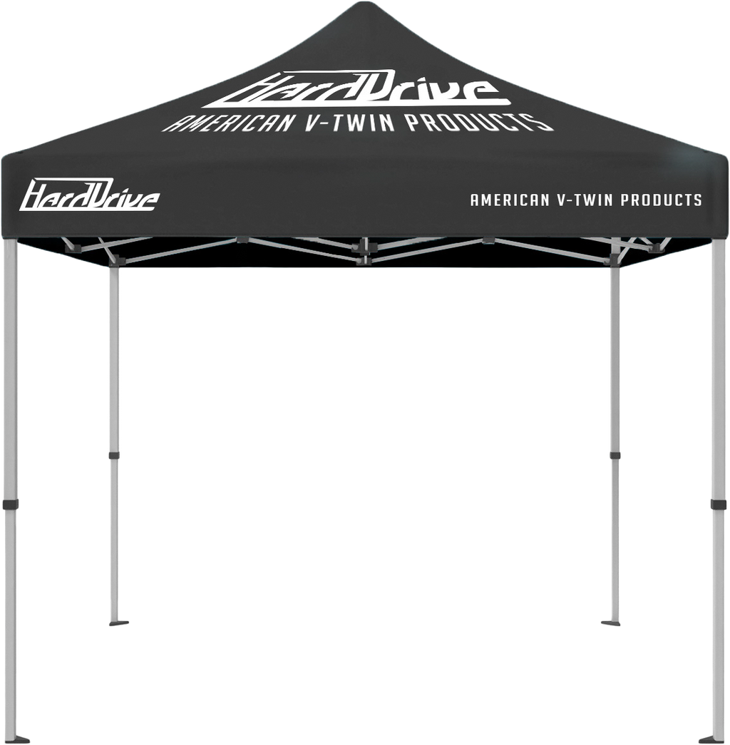 Harddrive Canopy 10x10 Tent Black W/ White Logo