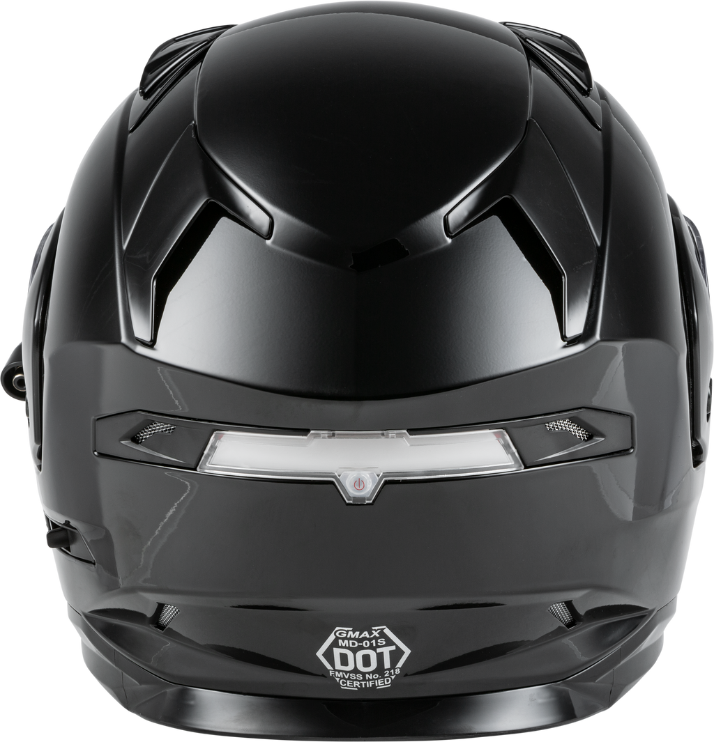 Md 01s Modular Snow Helmet W/Electric Shield Black Md