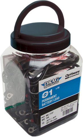 DRAG SPECIALTIES Permanent Battery Lead O-01 - Jar of 20 O-01DJAR