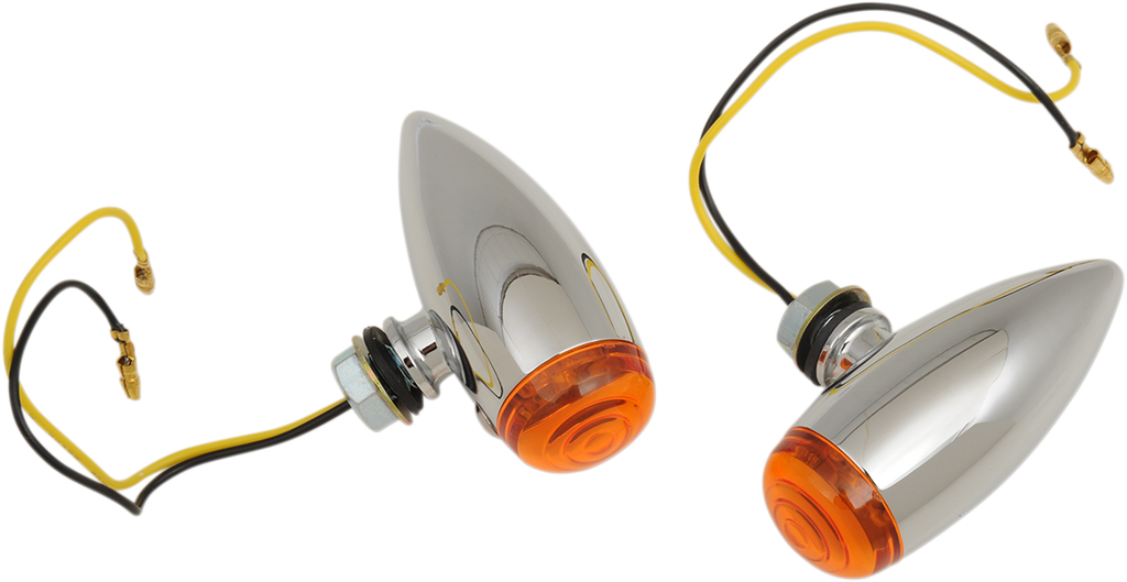 DRAG SPECIALTIES Bullet LED Marker Lights - Smooth - Amber 20-6589SALED