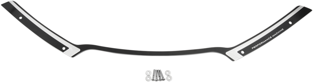PERFORMANCE MACHINE (PM) Windshield Trim - Scallop - Contrast Cut - FLTR '15+ 0209-2018SCA-BM