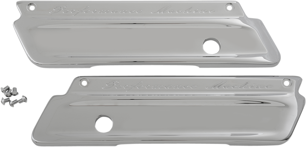 PERFORMANCE MACHINE (PM) Saddlebag Latch Covers - Chrome 0200-2000-CH