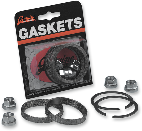 JAMES GASKET Exhaust Port Graphite Gasket Kit - Big Twin/XL/EVO 65324-83-KWG2