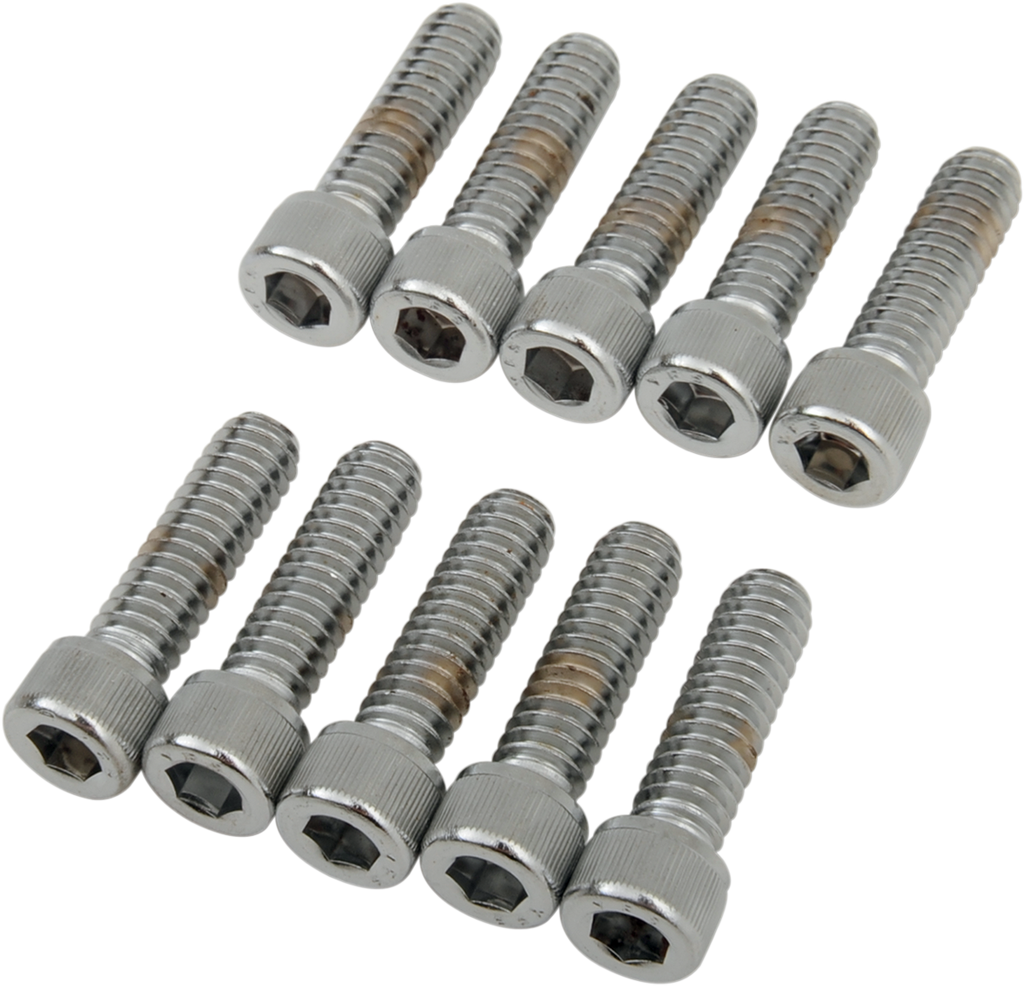 DRAG SPECIALTIES Bolts - Socket-Head - Knurled - 1/4-20 x 7/8" MPB180