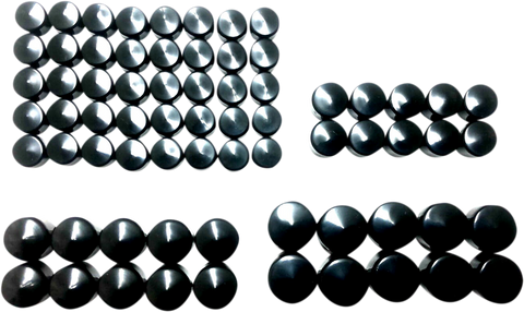 DRAG SPECIALTIES Bolt Covers - Engine - Black - M8 352066