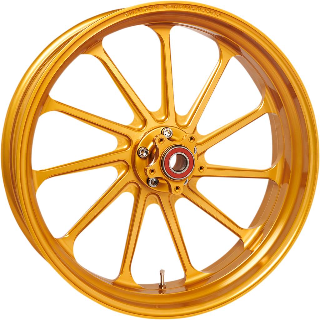 PERFORMANCE MACHINE (PM) Wheel - Assault - Dual Disc - Front - Gold Ops* - 21"x3.50" - With ABS 12047106SLAJAPG