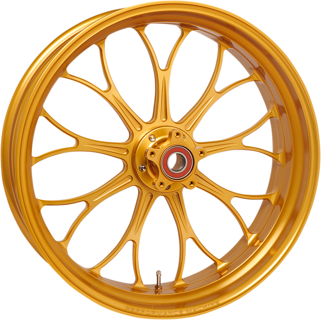 PERFORMANCE MACHINE (PM) Wheel - Revolution - Dual Disc - Front - Gold Ops* - 21"x3.50" - No ABS 12027106RVNJAPG