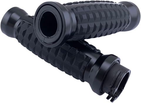 DRAG SPECIALTIES Grips - Grenade - Matte Black H17-05C6MBD